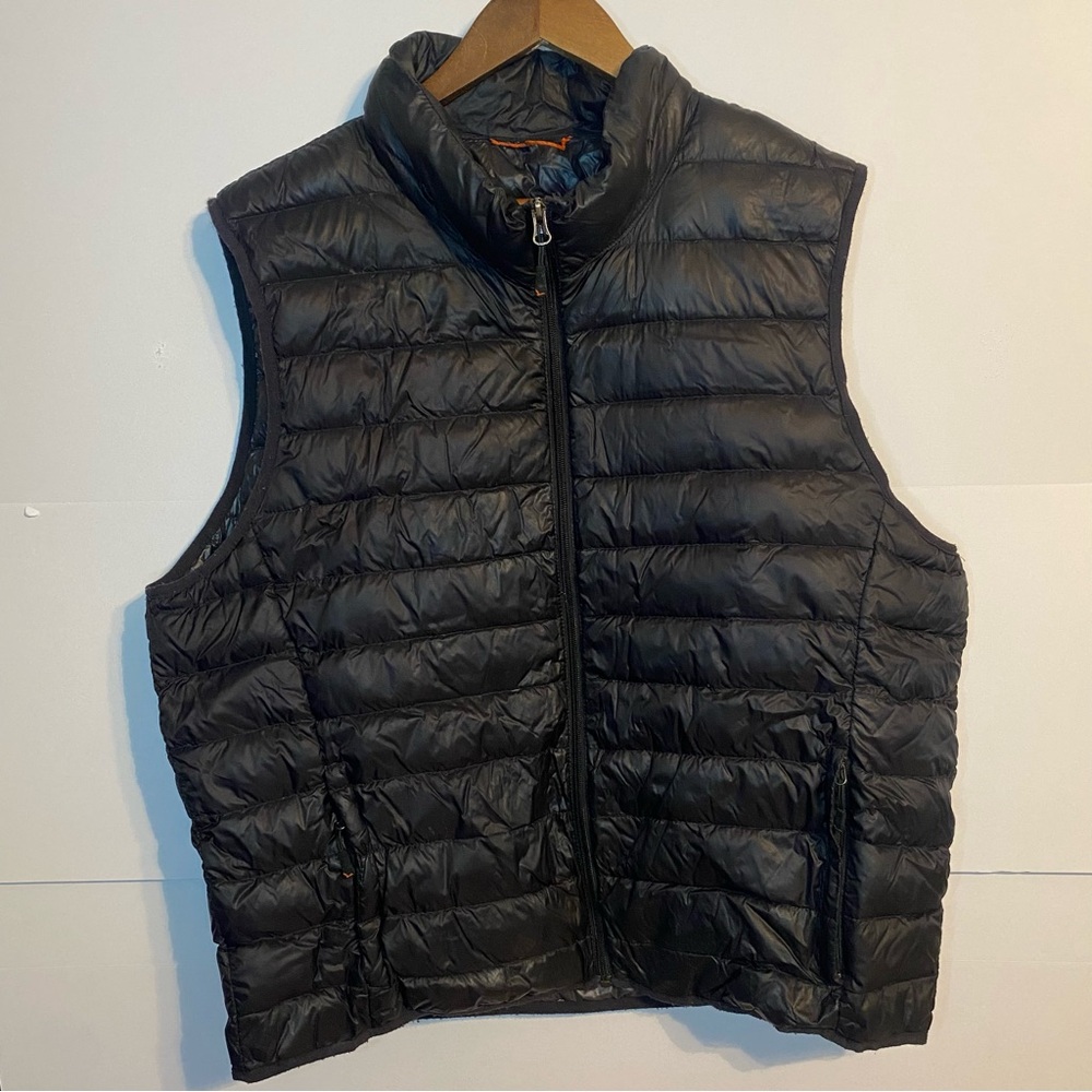 Hawke & Co Black Sport Performance Puffer Jacket Vest Packable
